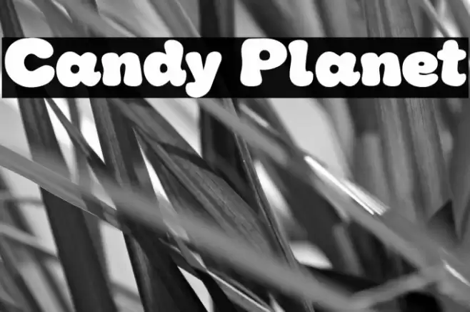 Candy Planet Font examples