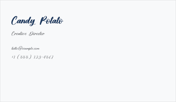 Candy Potato Business Card