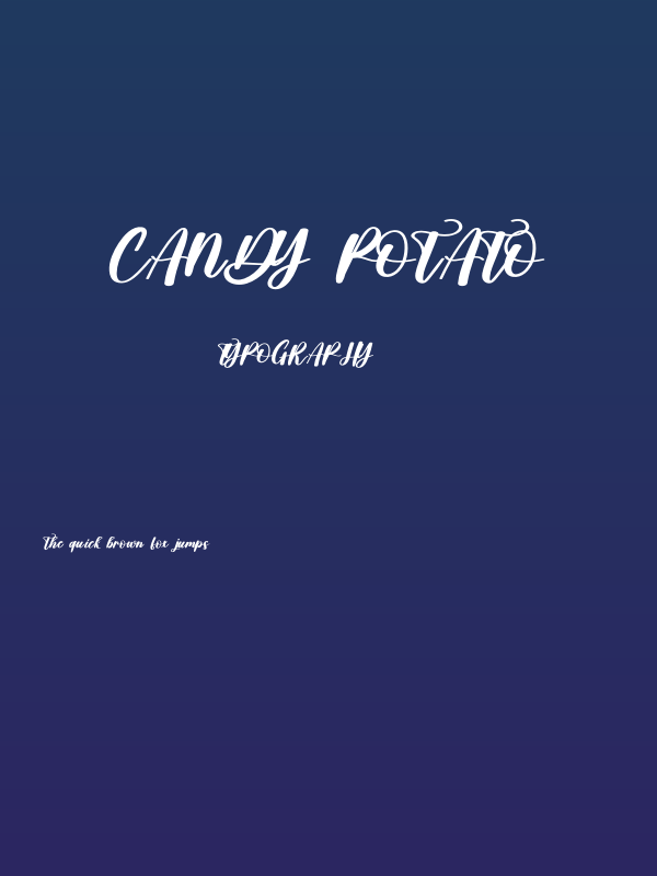 Candy Potato Poster