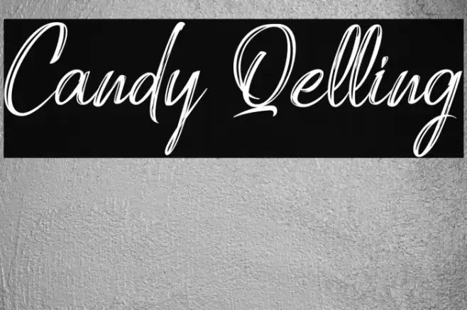 Candy Qelling Font examples