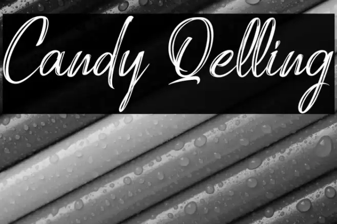 Candy Qelling Font examples