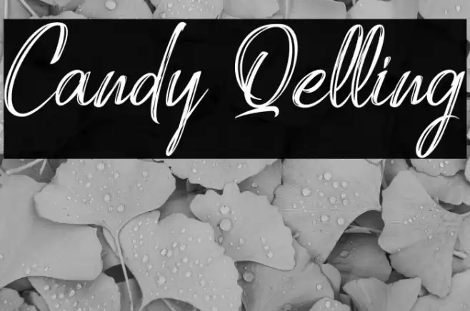 Candy Qelling Font examples