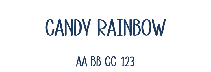 Candy Rainbow Font Preview