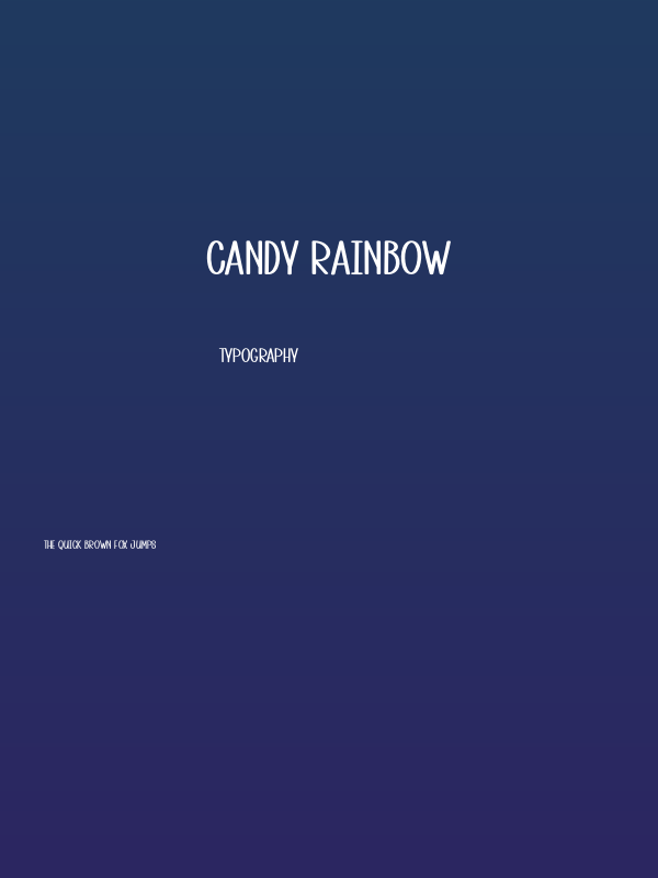 Candy Rainbow Poster