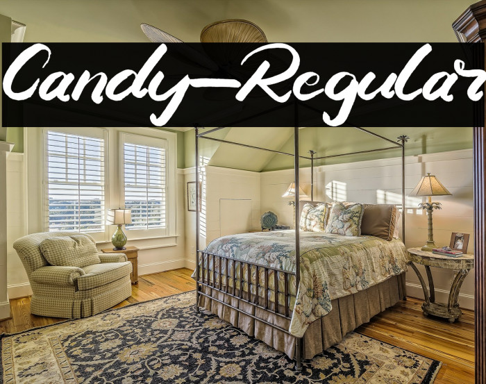 Candy-Regular Font examples