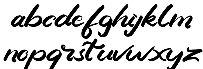 Candy-Regular Font LOWERCASE