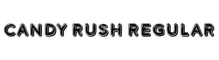 Candy Rush Regular  フリーフォントのダウンロード