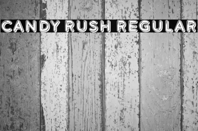 Candy Rush Regular Fuentes examples