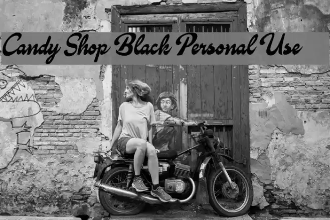 Candy Shop Black Personal Use      Font examples