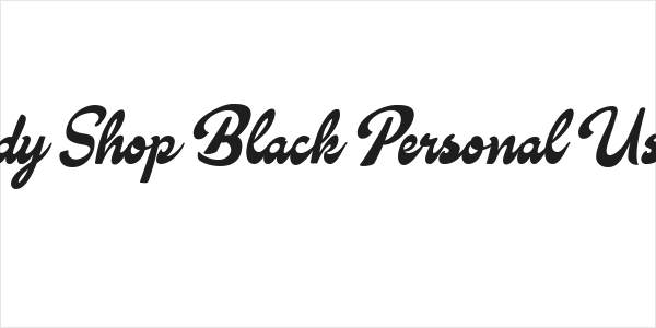 Candy Shop Black Personal Use      Logo