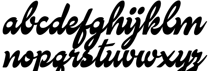 Candy Shop Black Personal Use Font LOWERCASE