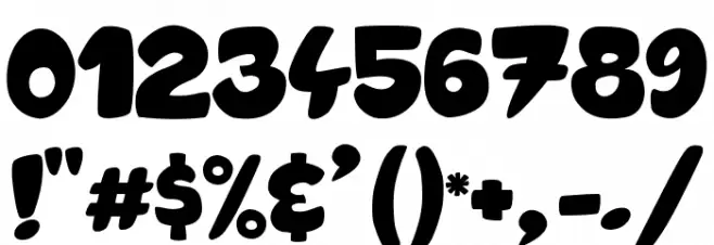 Candy Shop Black Font OTHER CHARS