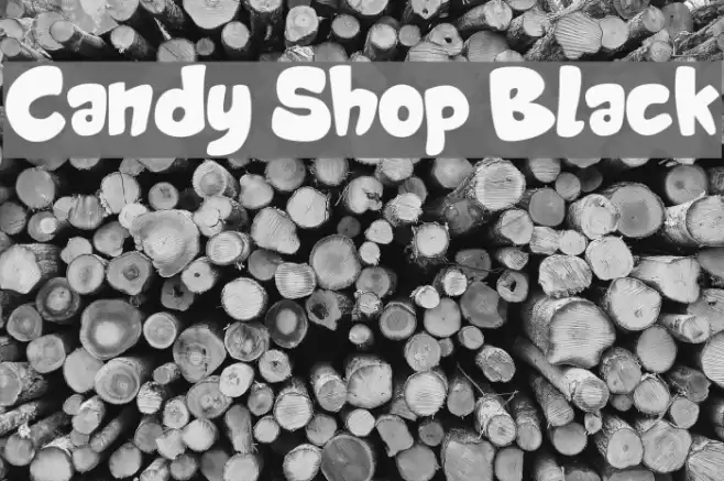 Candy Shop Black Font examples