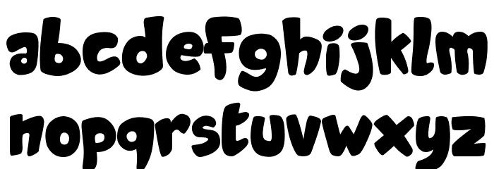 Candy Shop Black Font LOWERCASE