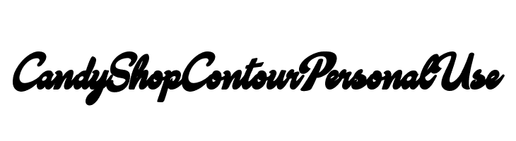 Candy Shop Contour Personal Use  Descarca Fonturi Gratis