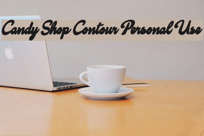 Candy Shop Contour Personal Use Example 2