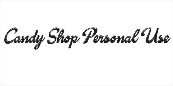 Candy Shop Personal Use Logo