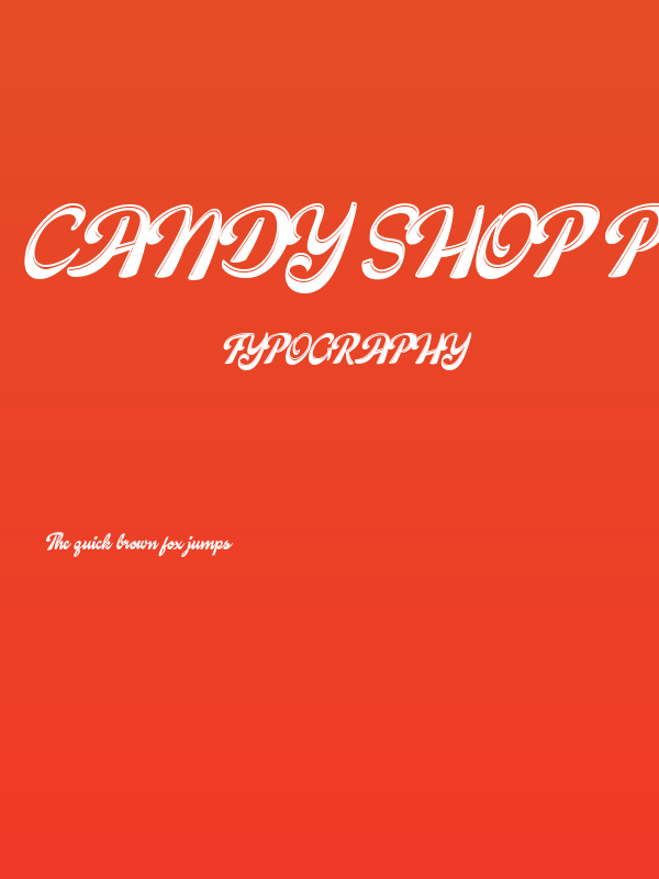 Candy Shop Personal Use Poster