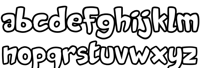Candy Shop Font LOWERCASE