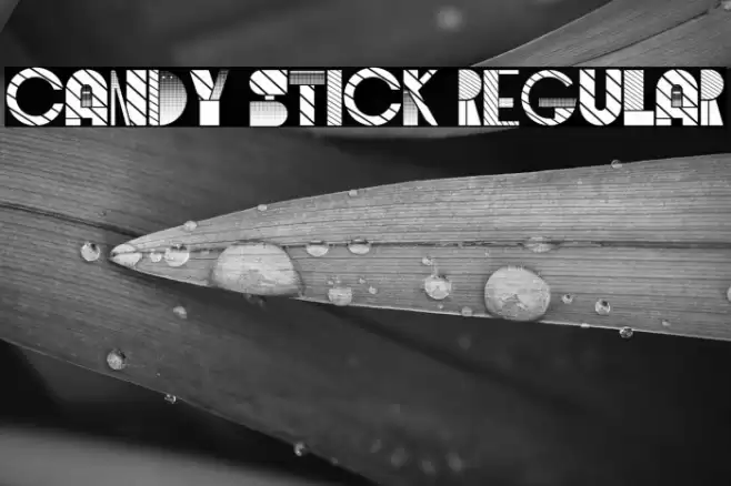 Candy Stick Regular Font examples