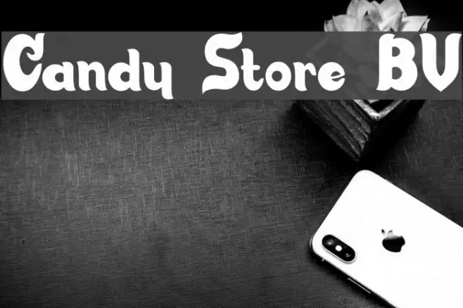Candy Store BV Font examples