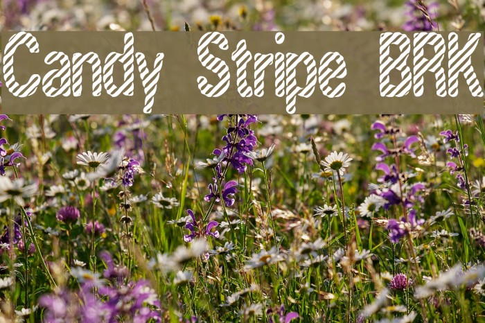 Candy Stripe [BRK] Font examples