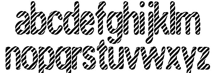 Candy Stripe [BRK] Font LOWERCASE