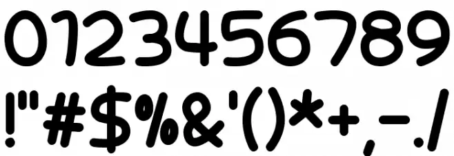 Candy Town Font OTHER CHARS