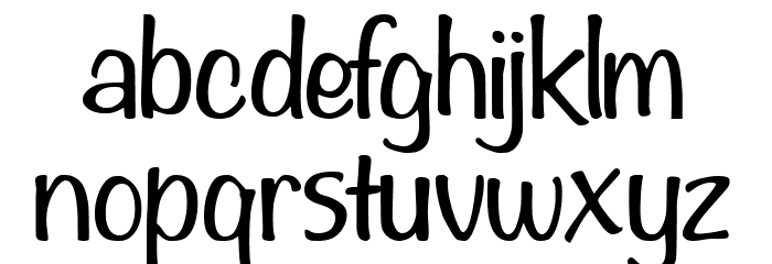 Candy Yefumy Font LOWERCASE