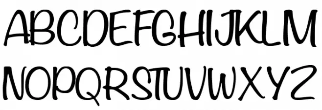 Candy Yefumy Schriftart Groß