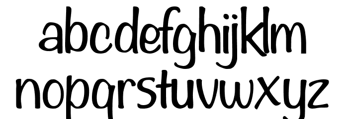 Candy Yefumy Font LOWERCASE