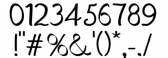 Candy Font OTHER CHARS