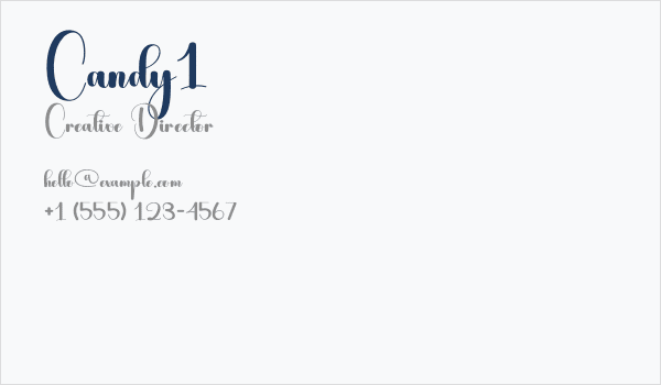 Candy1 Business Card