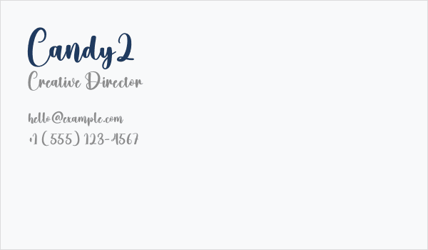 Candy2 Business Card