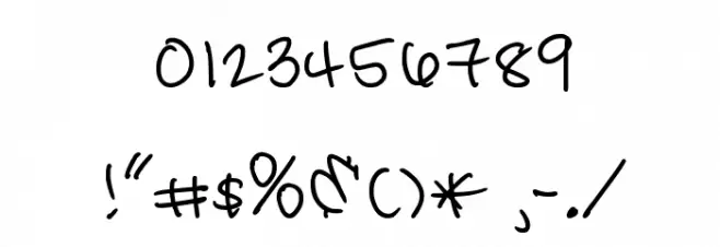 CandyDelish Font OTHER CHARS