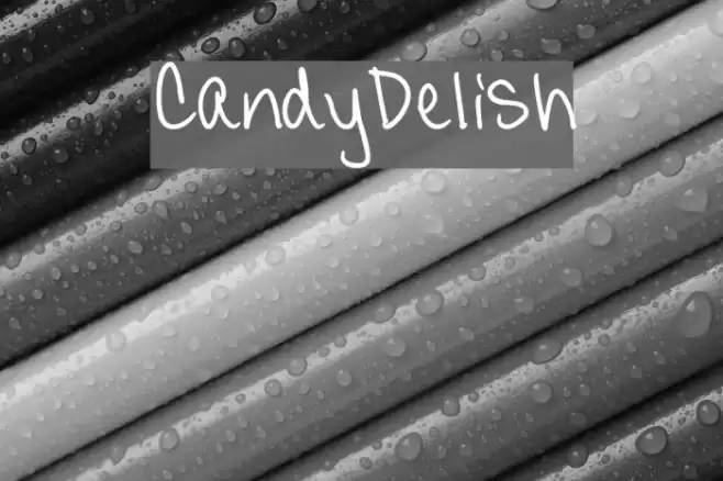 CandyDelish Font examples