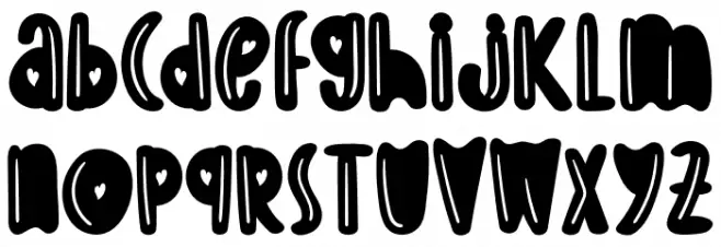 CandyLoveFREE Fuentes MINÚSCULAS