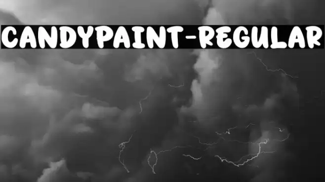 CandyPaint-Regular Fuentes examples