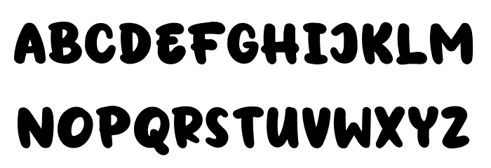 CandyPaint-Regular Font LOWERCASE