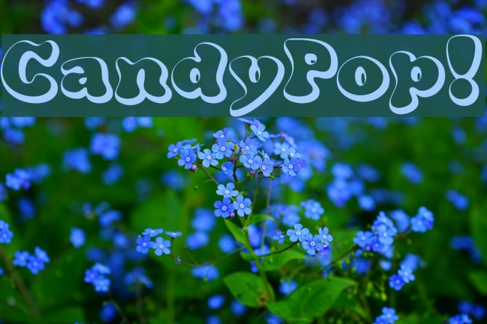 CandyPop! Font examples