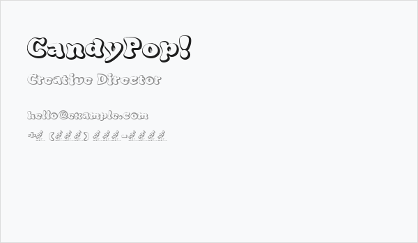 CandyPop! Business Card