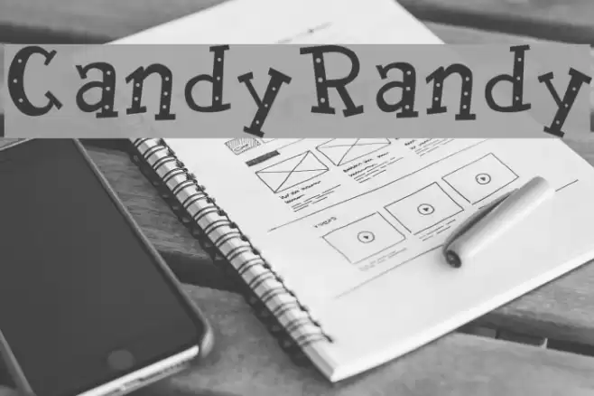 CandyRandy Шрифта examples