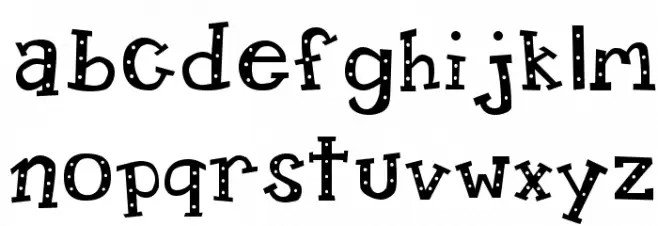 CandyRandy Font LOWERCASE