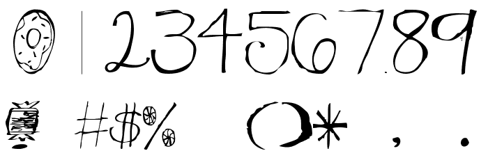 CandyRegular Font OTHER CHARS