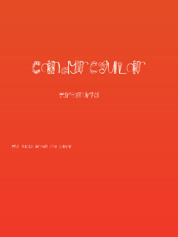 CandyRegular Poster