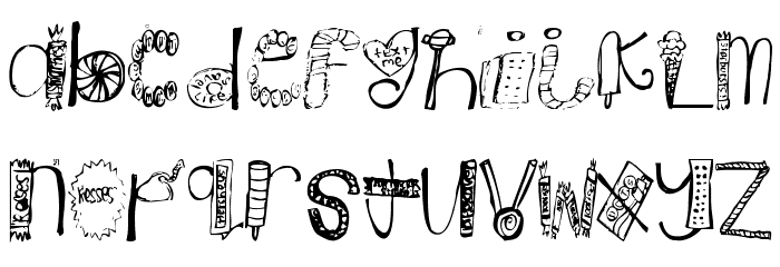 CandyRegular Font LOWERCASE