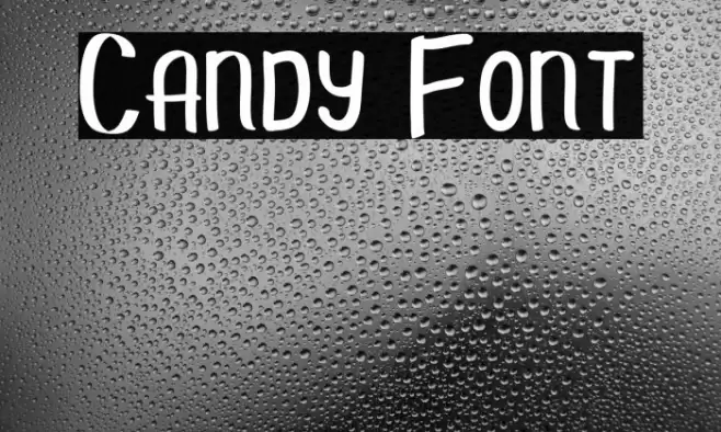 Candy Font examples