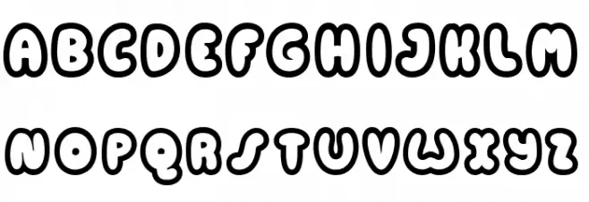 Candycolouredclown Font Litere mari