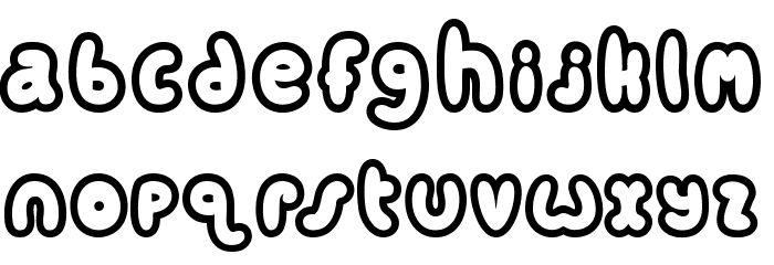 Candycolouredclown Font LOWERCASE