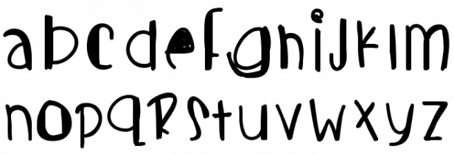 Candycutes Schriftart Groß